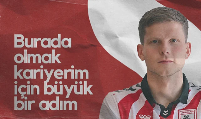 Samsunspor'un Yeni Transferi Logi Tomasson: Burada Olmak Kariyerim İçin Büyük Bir Adım