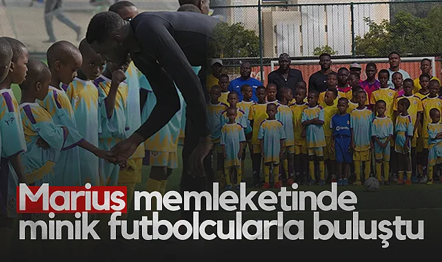 Samsunsporlu Marius Memleketinde Genç Futbolculara İlham Verdi