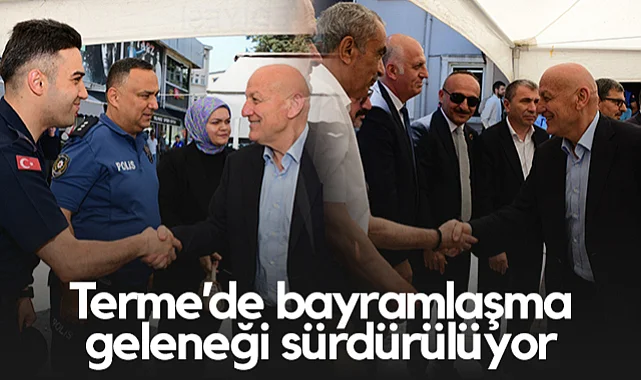 Terme’de Bayramlaşma Geleneği Sürdürülüyor