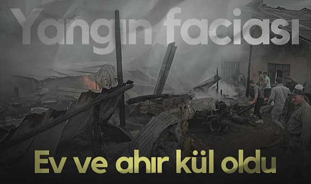 Ayvacık'ta Yangın Faciası! Ev ve Ahır Kül Oldu...