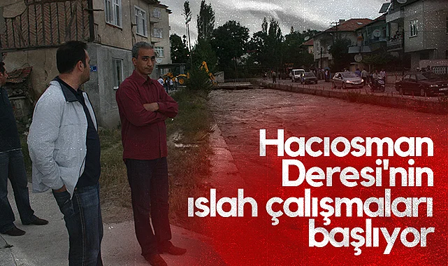 Havza'da Hacıosman Deresi'nin Islah Çalışmaları Başlıyor