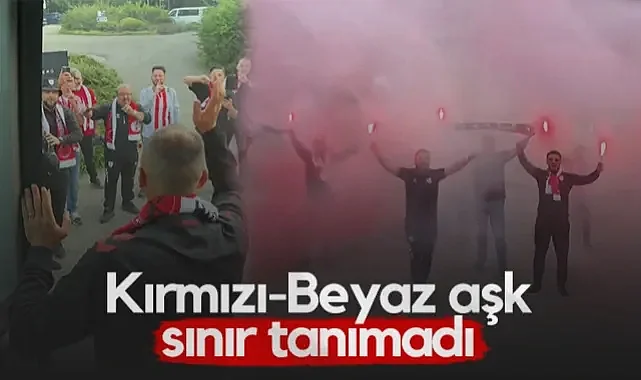 Hollanda'da Samsunspor Rüzgarı! Kırmızı-Beyaz Aşk Sınır Tanımadı...