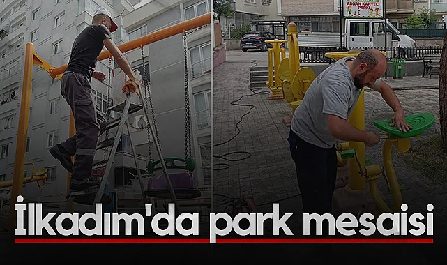 İlkadım’da Park Alanlarında Yoğun Mesai