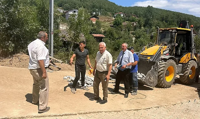 Kavak Belediye Başkanı Şerif Ün, Yol Çalışmalarını İnceledi