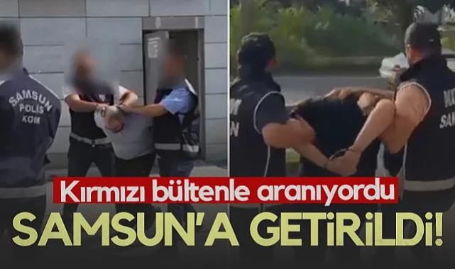Kırmızı Bültenle Aranan Cinayet Şüphelisini İnterpol Samsun Polisine Teslim Etti