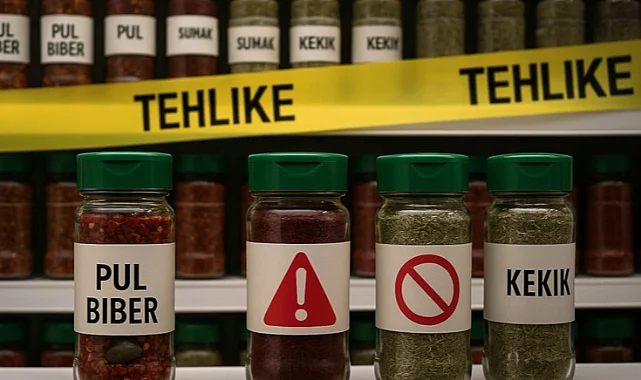 Marketteki Baharatlarda Yasaklı Madde Tespit Edildi