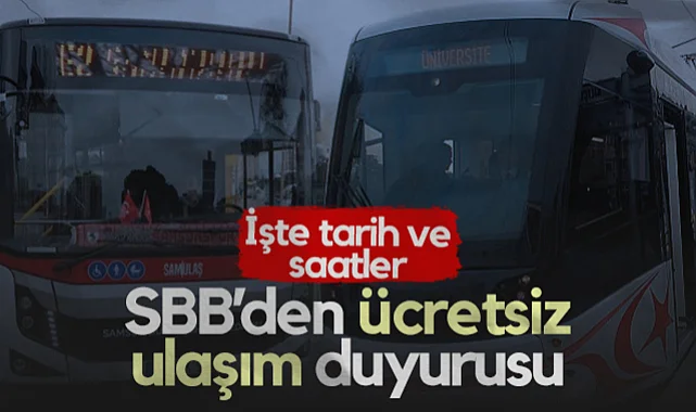Samsun Büyükşehir Belediyesi'nden Ücretsiz Ulaşım Duyurusu! İşte Tarih ve Saatler...