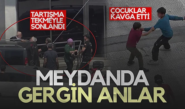 Samsun Cumhuriyet Meydanı'nda Gerginlik: Tartışma Kavgaya Dönüştü, Çocuklar Birbirine Saldırdı