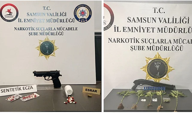 Samsun’da 4 İlçede Operasyon: Uyuşturucu ve Silahlar Ele Geçirildi