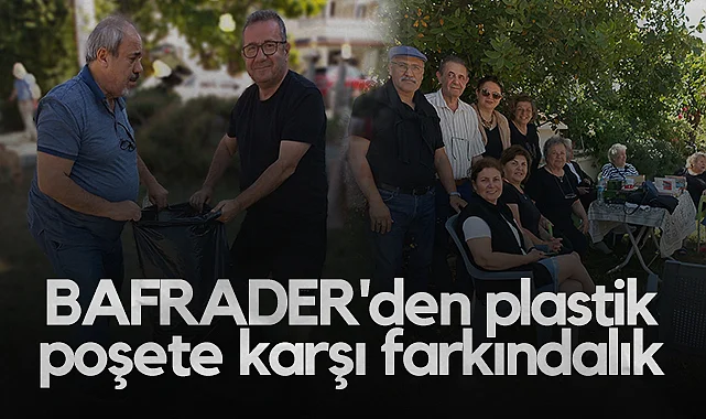 Samsun'da BAFRADER'den Plastik Poşete Karşı Farkındalık