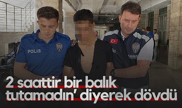 Samsun'da Balık Tutamadın Dedi, Darp Edip Denize Attı