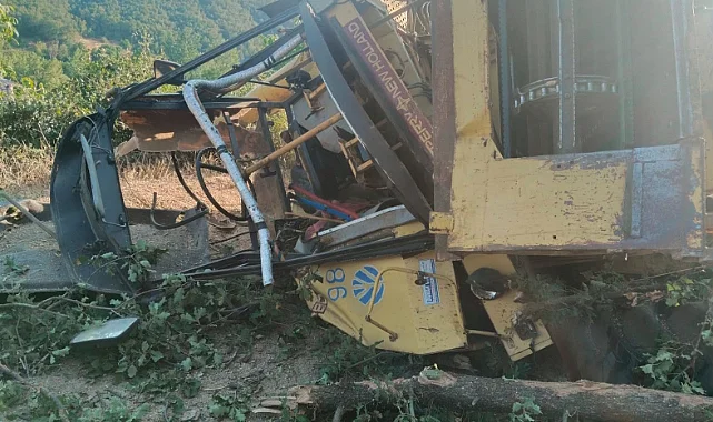 Samsun'da Biçerdöver Kazasında 1 Kişi Yaralandı