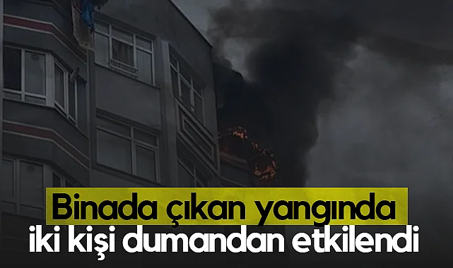 Samsun'da Binanın 9. Katında Çıkan Yangında 2 Kişi Hastaneye Kaldırıldı