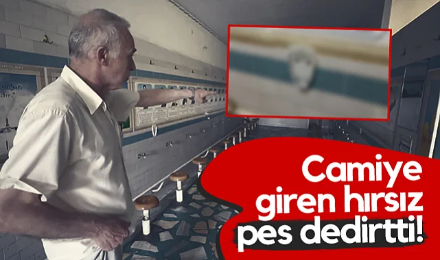 Samsun'da Camiye Giren Hırsız Pes Dedirtti!