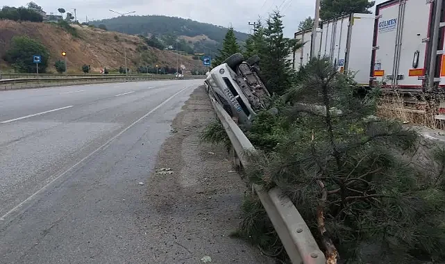 Samsun'da Emniyet Kemeri Hayat Kurtardı