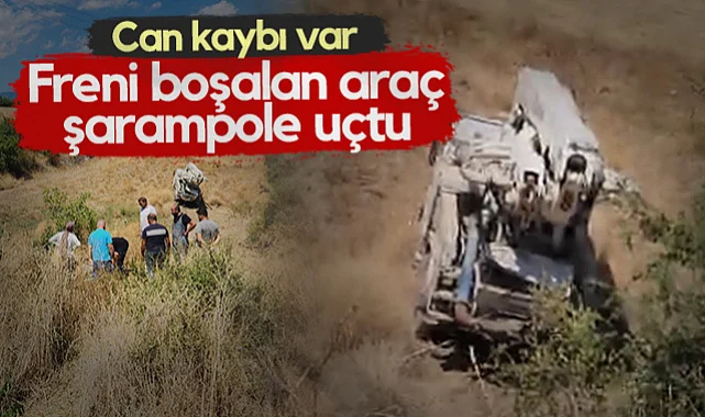 Samsun'da Freni Boşalan Araç Şarampole Uçtu! Can Kaybı Var...