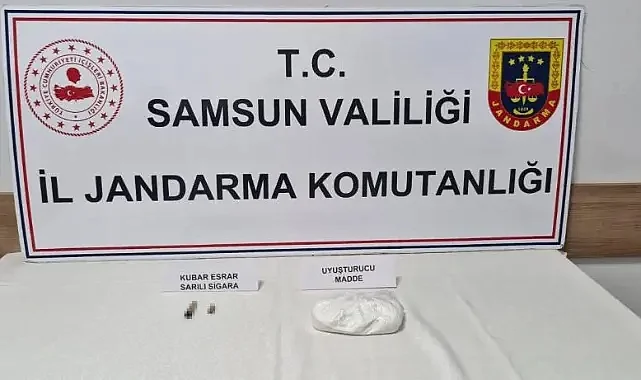 Samsun’da Jandarma Uygulamasında Uyuşturucu Yakalandı