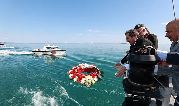 Samsun'da Kabotaj Bayramı Çelenk Töreniyle Kutlandı