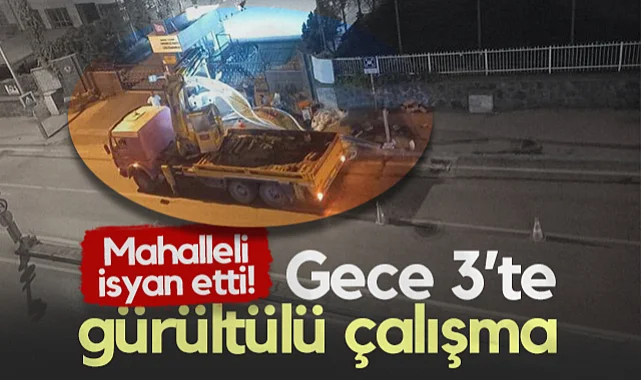 Samsun'da O Caddedeki Gece Çalışmaları Mahalleliyi Bezdirdi!