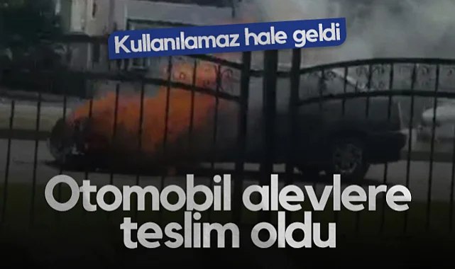 Samsun'da Otomobil Seyir Halindeyken Alev Aldı: Kullanılamaz Hale Geldi