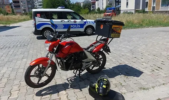 Samsun'da Rehabilitasyon Servisi ile Motosiklet Çarpıştı
