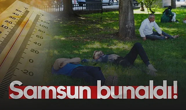 Samsun'da Sıcaklık 33 Dereceyi Aştı, Gölgelikler Serinlemek İsteyenlerle Doldu