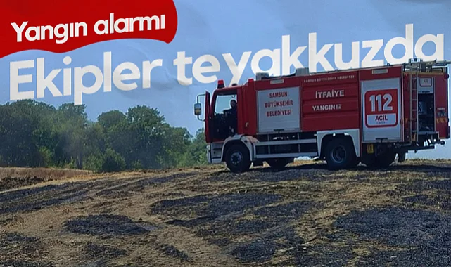 Samsun'da Yangın Alarmı: Büyükşehir Belediyesi Ekipleri Teyakkuzda!