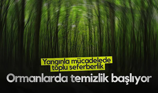Samsun'da Yangın Riski Yüksek Alanlarda Kapsamlı Temizlik Başlıyor!