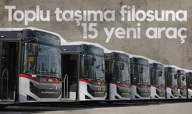 Samsun'un Toplu Taşıma Filosuna 15 Yeni Araç