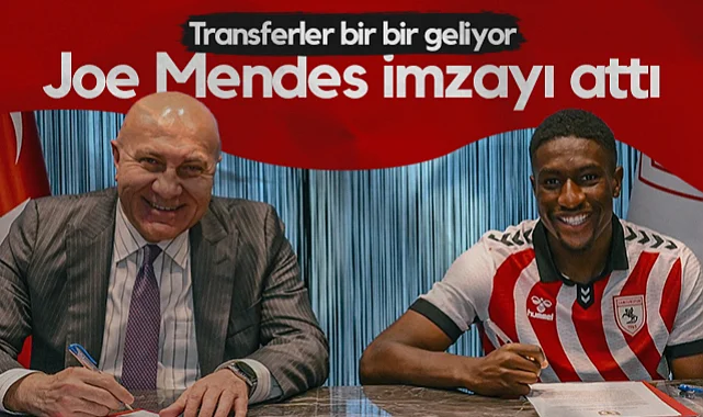 Samsunspor'da Transferler Bir Bir Geliyor! Joe Mendes İmzayı Attı...