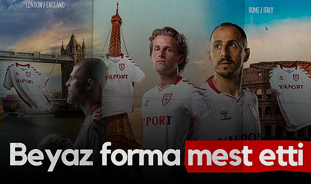 Samsunspor'un Avrupa Yolculuğuna Özel Beyaz forması Mest Etti
