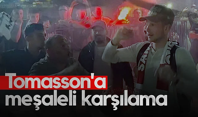 Samsunspor'un Yeni Transferi Tomasson'a Meşaleli Karşılama