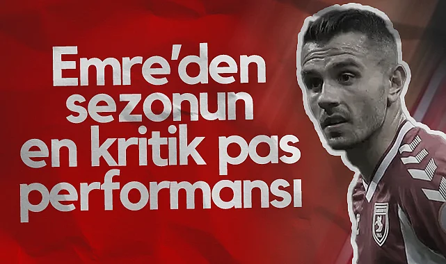 Samsunsporlu Emre Kılınç Kilit Pas Listesinde İlk 5’te