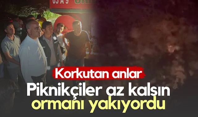 Yakakent'te Korkutan Anlar! Piknikçiler Az Kalsın Ormanı Yakıyordu...