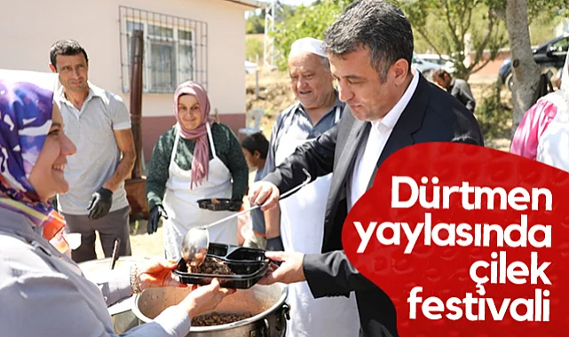 Alaçam Dürtmen Yaylasında Çilek Festivali
