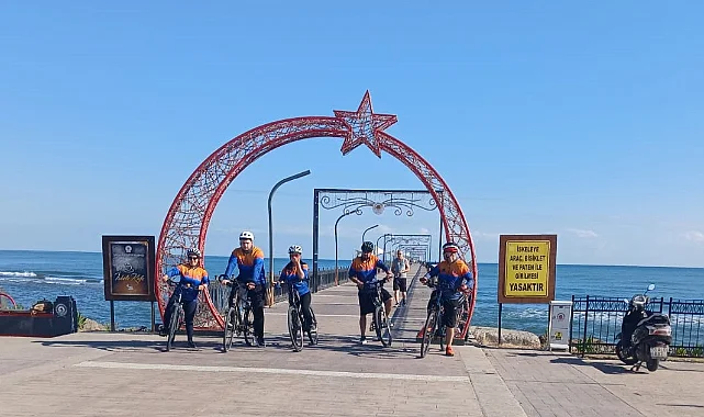 Atakum'dan Tekkeköy'e Pedal Çevirdiler