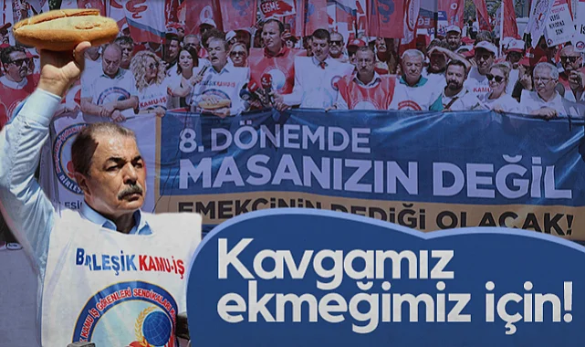 Birleşik Kamu-İş Üyeleri Ankara'da Yürüdü: Kavgamız Ekmeğimiz İçin!