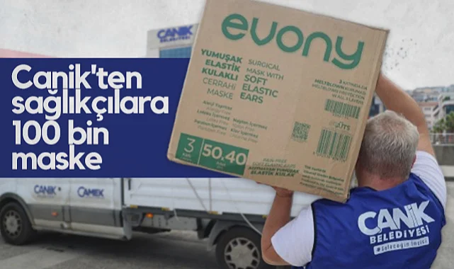 Canik Belediyesi'nden Sağlıkçılara 100 Bin Maske Desteği