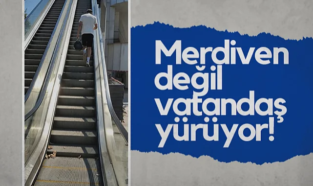 Canik'te Yürüyen Merdiven Çilesi: Vatandaşlar Sıcakta Merdiven Tırmanıyor