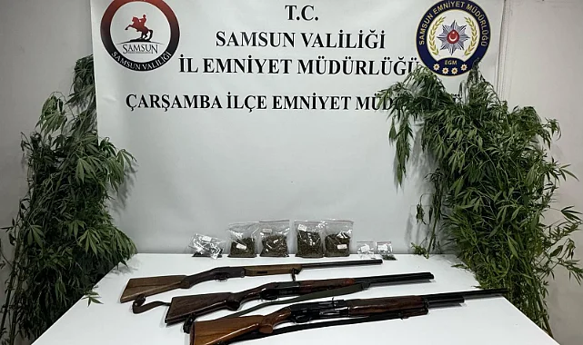 Çarşamba'da Uyuşturucu ve Silah Operasyonu: 2 Şüpheli Yakalandı