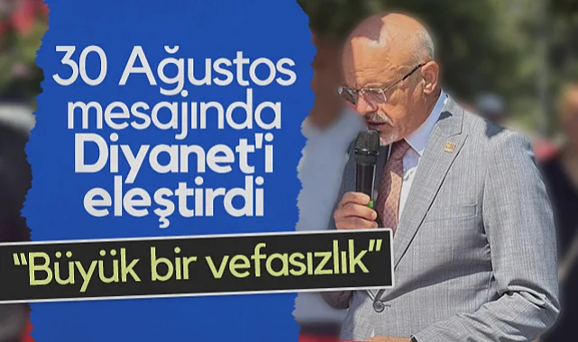 CHP Samsun İl Başkanı Mehmet Özdağ, 30 Ağustos Mesajında Diyanet'i Eleştirdi