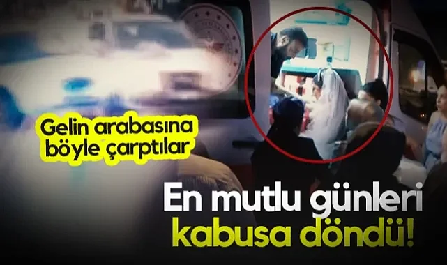 En Mutlu Günleri Kabusa Döndü! Bafra'da Düğün Konvoyunda Kaza...