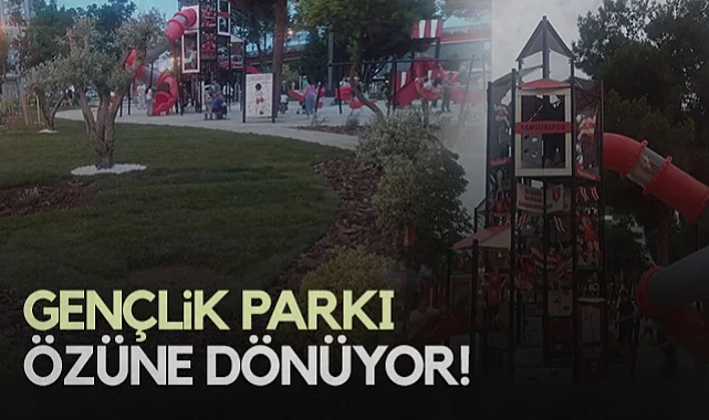 Gençlik Parkı Özüne Dönüyor! Samsunspor Renklerinde Oyun Parkı