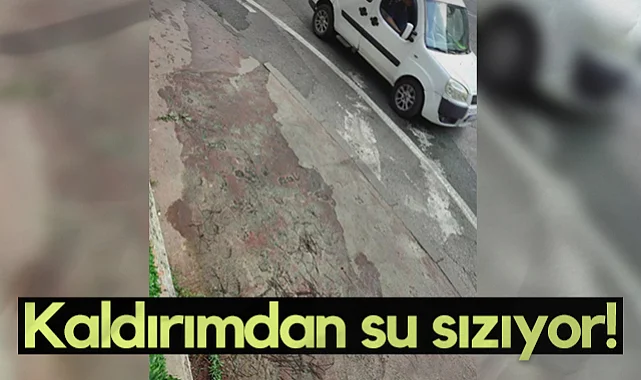 Samsun'da Kaldırımdan Su Sızıyor, Vatandaşlar Çözüm Bekliyor