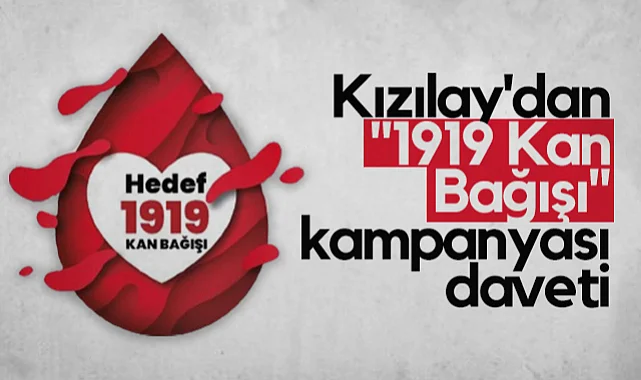 Kızılay Samsun'dan 1919 Kan Bağışı Kampanyası Daveti
