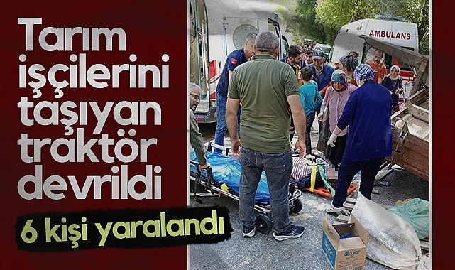 Ladik'te Tarım İşçilerini Taşıyan Traktör Devrildi: 6 Yaralı