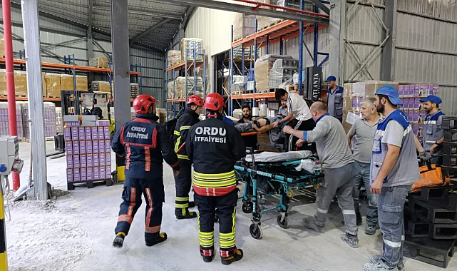 Ordu'da Kolunu Makineye Kaptıran İşçi, Samsun'a Sevk Edildi