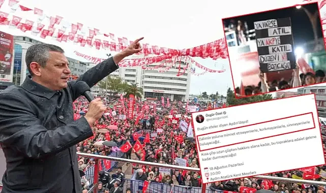 Özgür Özel’den Aydın Mitingi Öncesi Dikkat Çeken Paylaşım