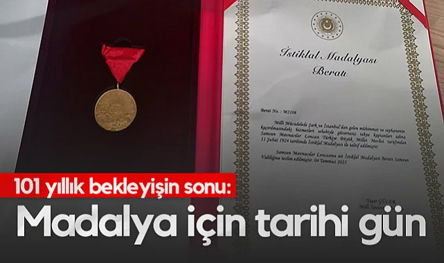 Samsun 101 Yıl Sonra İstiklal Madalyasına Kavuşuyor