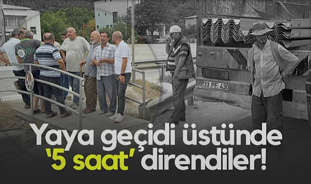 Samsun-Ankara Yolu'nda Protesto: Yaya Geçidi Üstünde 5 Saat Direndiler!
